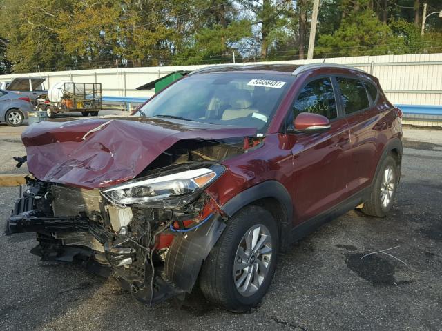 KM8J33A25GU034690 - 2016 HYUNDAI TUCSON LIM MAROON photo 2