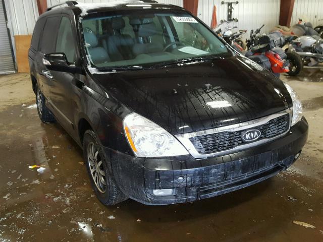 KNDMH4C74C6447345 - 2012 KIA SEDONA EX BLACK photo 1