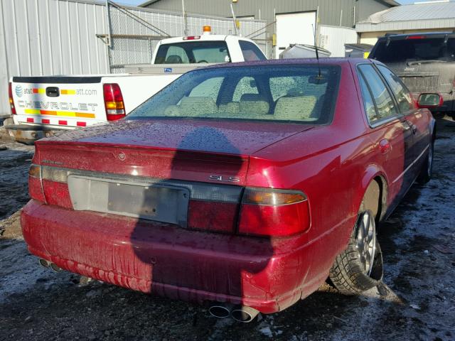 1G6KS54Y93U111050 - 2003 CADILLAC SEVILLE SL RED photo 4