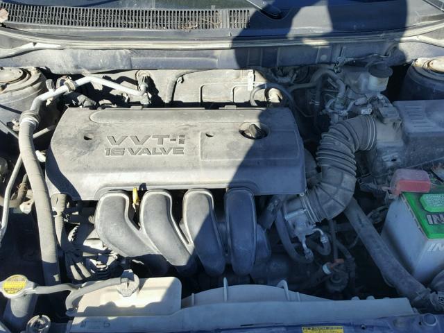 5Y2SL63805Z419862 - 2005 PONTIAC VIBE BLUE photo 7