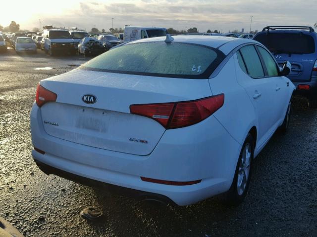 5XXGN4A70DG181771 - 2013 KIA OPTIMA EX WHITE photo 4