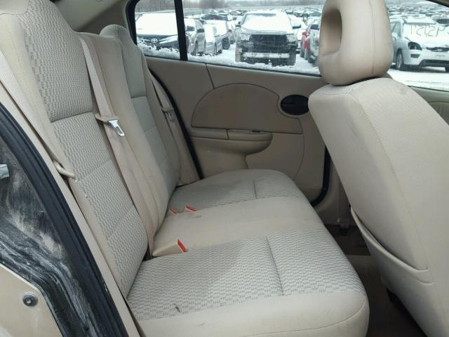 1G8AJ55F46Z190864 - 2006 SATURN ION TAN photo 6