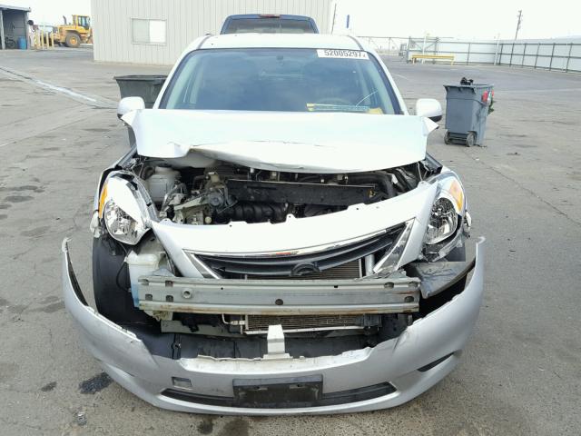 3N1CN7AP5EK465198 - 2014 NISSAN VERSA S SILVER photo 9