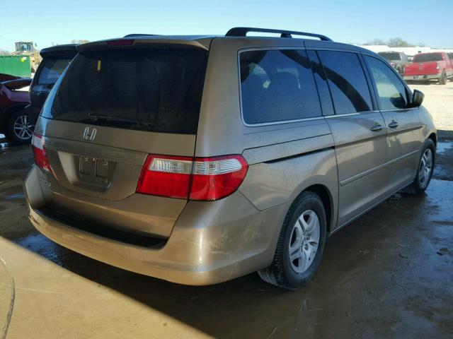 5FNRL38466B050547 - 2006 HONDA ODYSSEY EX GOLD photo 4