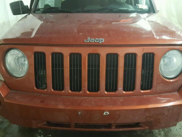 1J4NF2GB5AD548992 - 2010 JEEP PATRIOT SP ORANGE photo 7