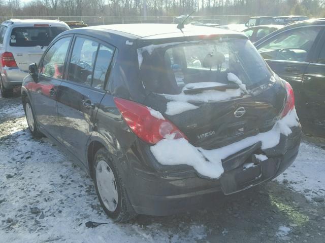 3N1BC13EX7L395947 - 2007 NISSAN VERSA S BLACK photo 3