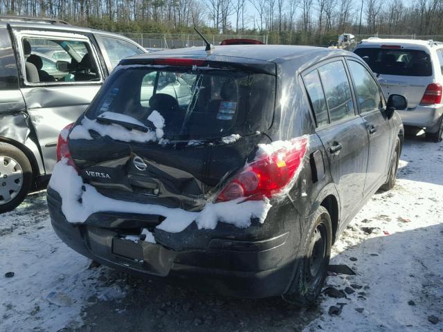 3N1BC13EX7L395947 - 2007 NISSAN VERSA S BLACK photo 4