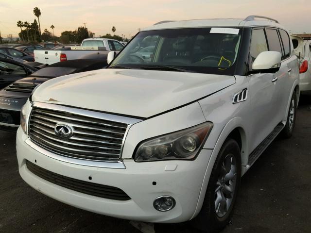 JN8AZ2NF9B9504231 - 2011 INFINITI QX56 WHITE photo 2