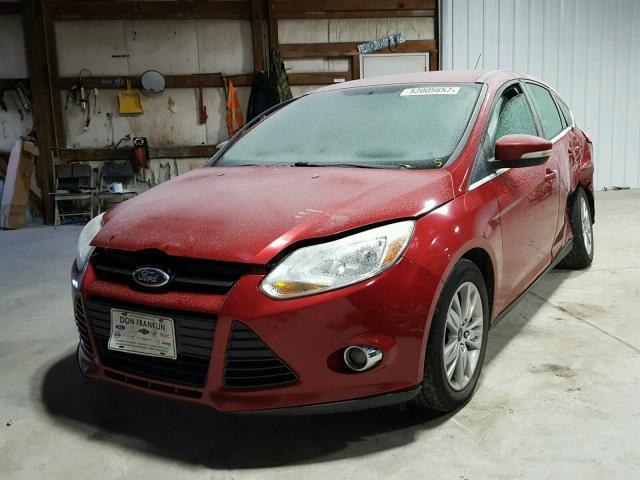 1FAHP3M23CL321888 - 2012 FORD FOCUS SEL RED photo 2