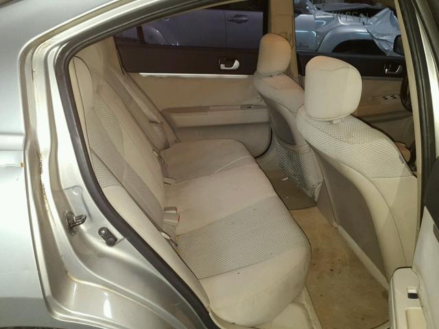 4A3AB36FX8E018318 - 2008 MITSUBISHI GALANT ES BEIGE photo 6