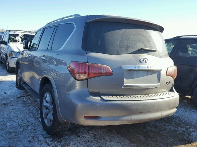 JN8AZ2NE9B9006022 - 2011 INFINITI QX56 GRAY photo 3