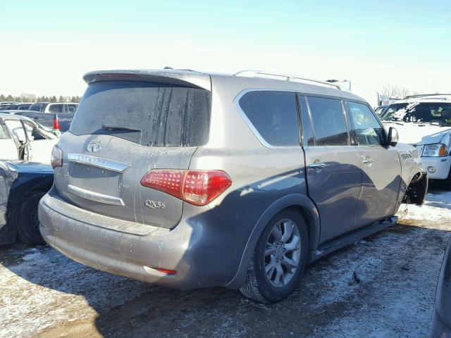 JN8AZ2NE9B9006022 - 2011 INFINITI QX56 GRAY photo 4