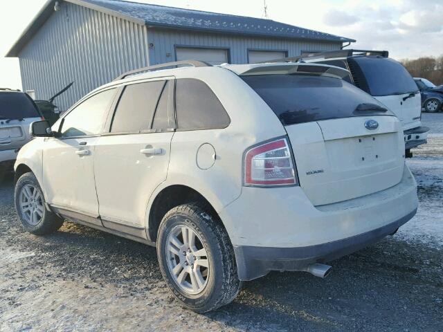 2FMDK38C97BA79409 - 2007 FORD EDGE SEL WHITE photo 3