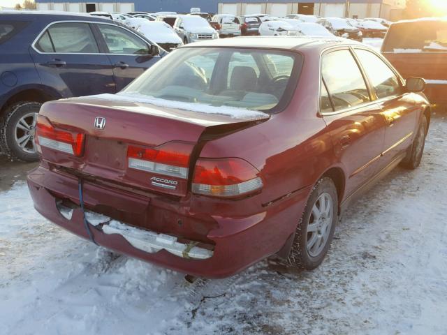 1HGCG56712A143869 - 2002 HONDA ACCORD SE RED photo 4