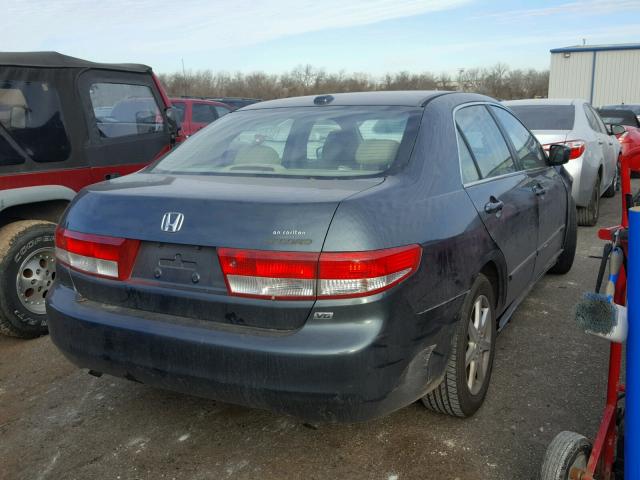 1HGCM665X4A044452 - 2004 HONDA ACCORD EX BLUE photo 4