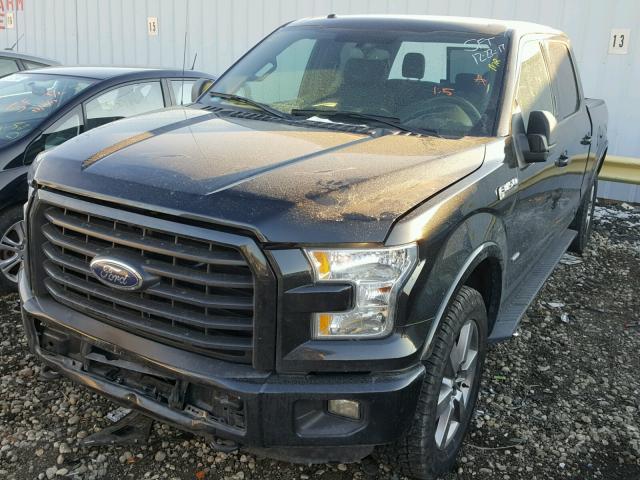 1FTFW1EG1FKE00344 - 2015 FORD F150 SUPER BLACK photo 2