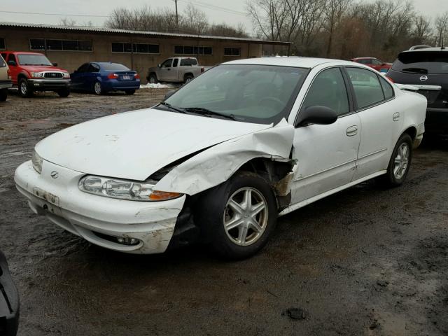 1G3NL52F52C297361 - 2002 OLDSMOBILE ALERO GL WHITE photo 2