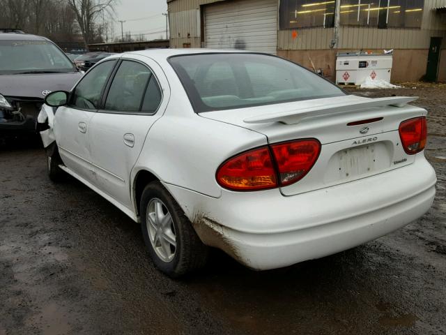 1G3NL52F52C297361 - 2002 OLDSMOBILE ALERO GL WHITE photo 3