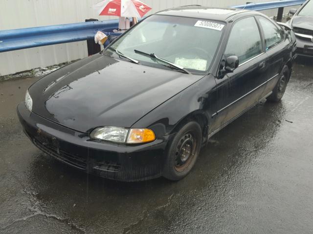 2HGEJ1235RH533004 - 1994 HONDA CIVIC EX BLACK photo 2