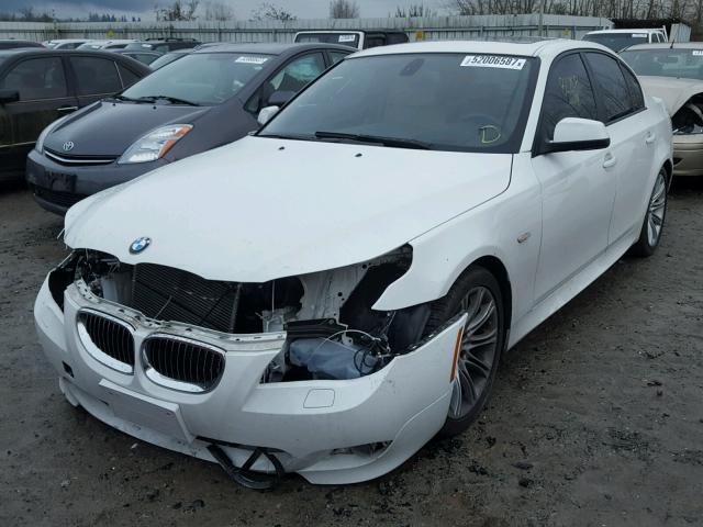 WBANW1C53AC168505 - 2010 BMW 535 I WHITE photo 2