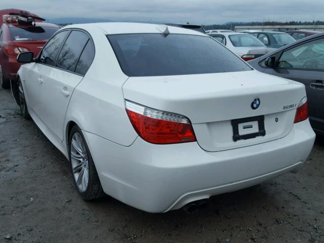 WBANW1C53AC168505 - 2010 BMW 535 I WHITE photo 3