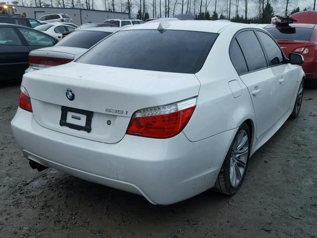 WBANW1C53AC168505 - 2010 BMW 535 I WHITE photo 4