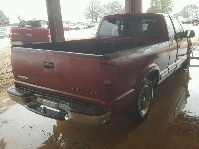 1GCCS19W118255649 - 2001 CHEVROLET S TRUCK S1 RED photo 4