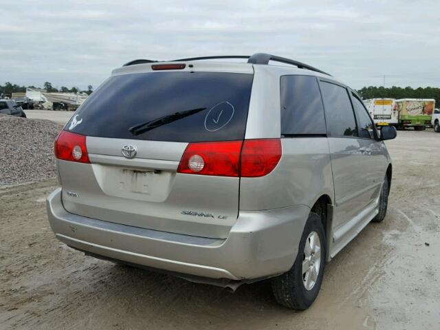 5TDZK23C08S112079 - 2008 TOYOTA SIENNA CE GRAY photo 4