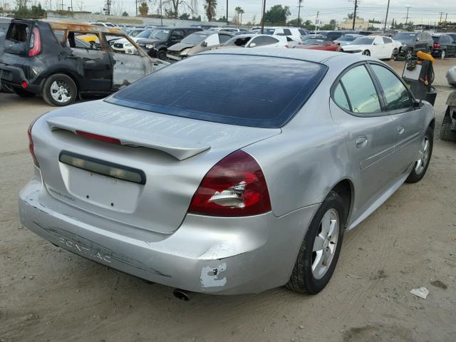 2G2WP582X61295232 - 2006 PONTIAC GRAND PRIX SILVER photo 4