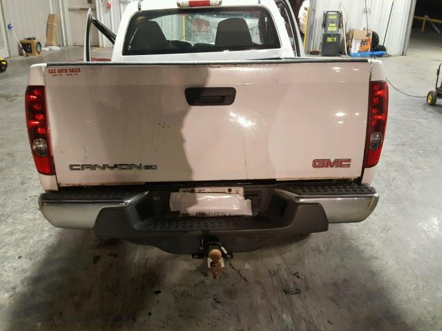 1GTCS14E888169621 - 2008 GMC CANYON WHITE photo 6