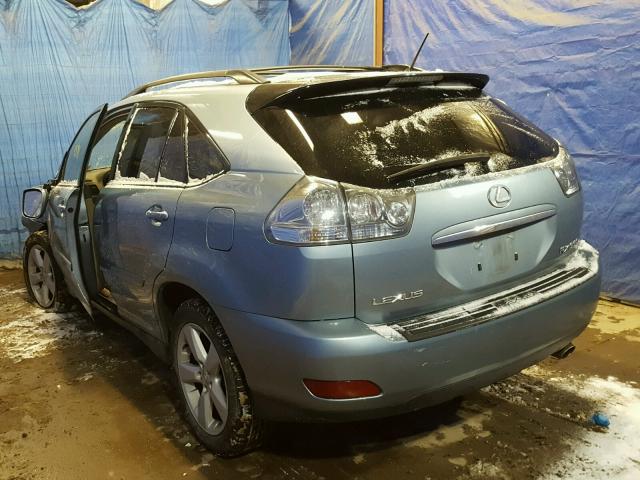 2T2HA31U95C064694 - 2005 LEXUS RX 330 BLUE photo 3