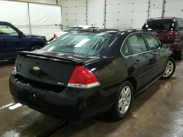 2G1WG5E32C1130840 - 2012 CHEVROLET IMPALA LT BLACK photo 4