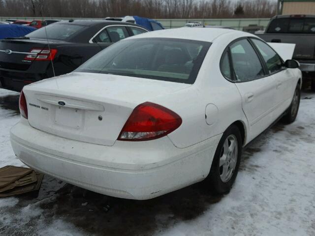 1FAFP55U54G125285 - 2004 FORD TAURUS SES WHITE photo 4