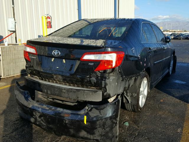 4T1BF1FK0EU789221 - 2014 TOYOTA CAMRY L BLACK photo 4