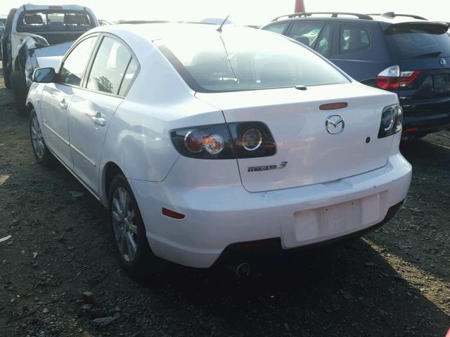 JM1BK124271725421 - 2007 MAZDA 3 S WHITE photo 3