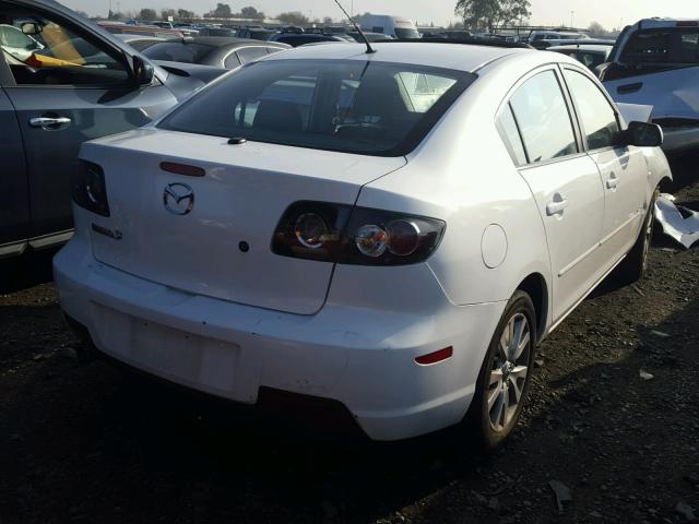 JM1BK124271725421 - 2007 MAZDA 3 S WHITE photo 4