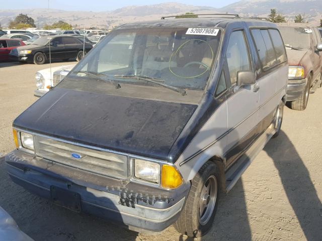 1FMCA11U6KZB80161 - 1989 FORD AEROSTAR TWO TONE photo 2