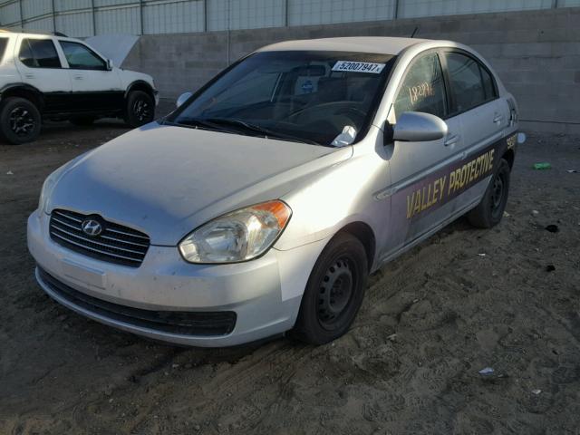 KMHCN46C77U128273 - 2007 HYUNDAI ACCENT GLS SILVER photo 2