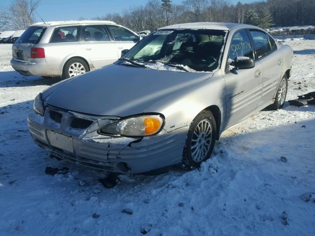 1G2NG52E6YM826402 - 2000 PONTIAC GRAND AM S SILVER photo 2