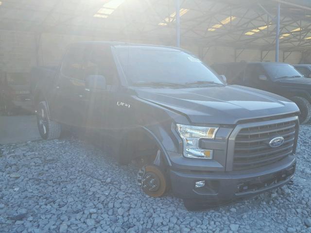 1FTEW1EF7GFB19128 - 2016 FORD F150 SUPER GRAY photo 1