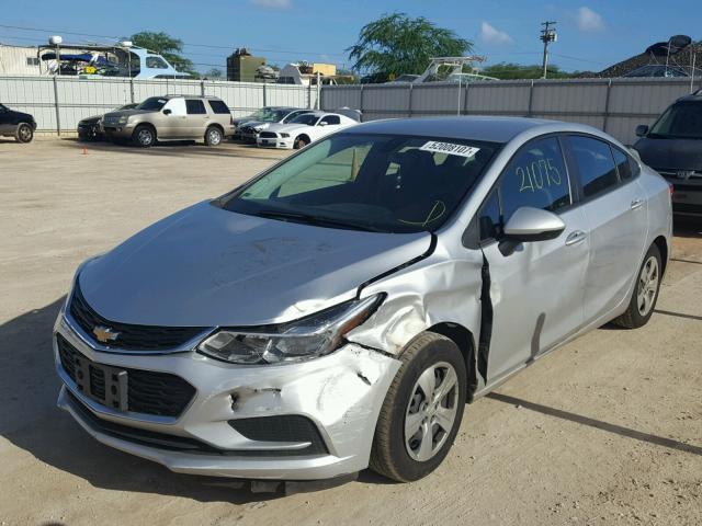 1G1BC5SM0H7224880 - 2017 CHEVROLET CRUZE LS SILVER photo 2