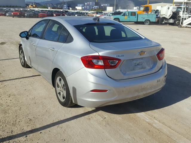 1G1BC5SM0H7224880 - 2017 CHEVROLET CRUZE LS SILVER photo 3