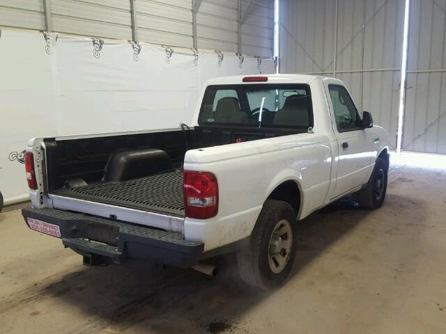 1FTYR10D49PA62572 - 2009 FORD RANGER WHITE photo 4