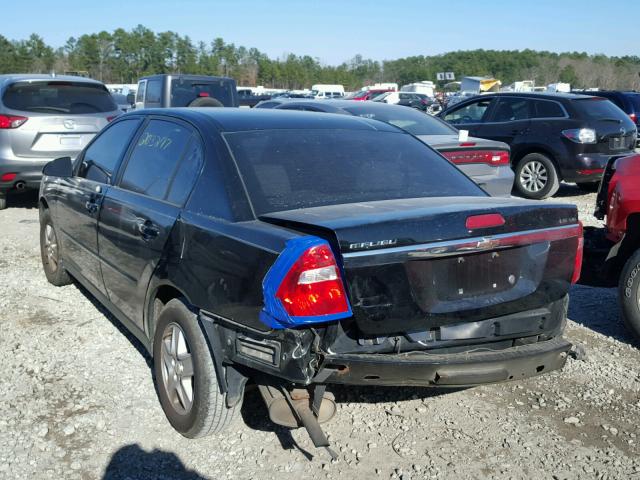 1G1ZT54805F330360 - 2005 CHEVROLET MALIBU LS შავი ფოტო 3