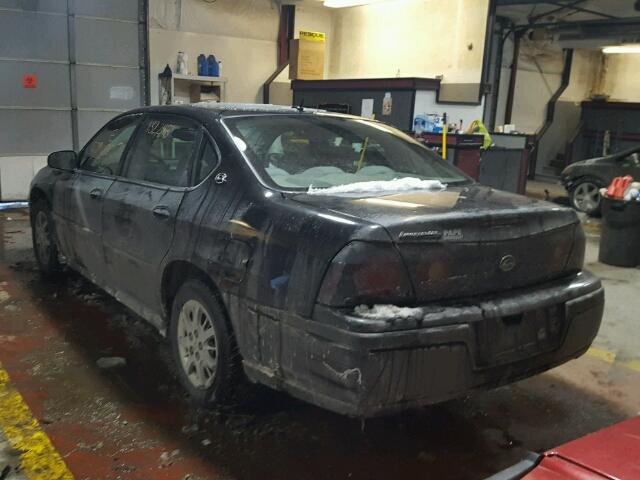 2G1WF52E559213207 - 2005 CHEVROLET IMPALA 黑色 照片 3