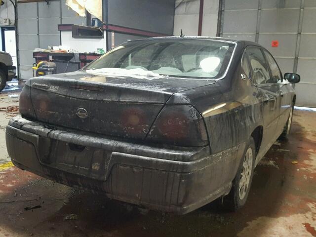 2G1WF52E559213207 - 2005 CHEVROLET IMPALA 黑色 照片 4