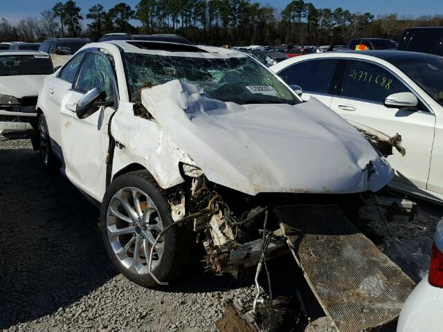 1FAHP2F98DG177110 - 2013 FORD TAURUS LIM WHITE photo 1