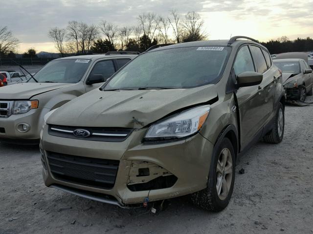 1FMCU0GX4EUB25678 - 2014 FORD ESCAPE SE GREEN photo 2