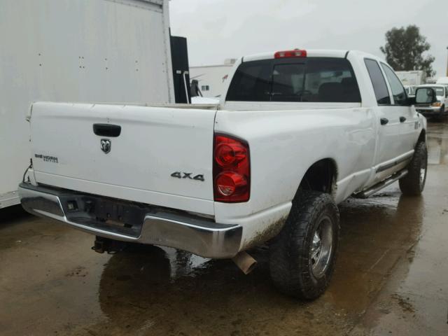 3D7MX38A77G801385 - 2007 DODGE RAM 3500 S WHITE photo 4