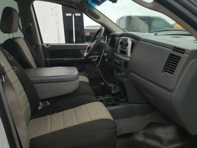 3D7MX38A77G801385 - 2007 DODGE RAM 3500 S WHITE photo 5